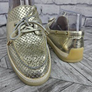 Dolce Vita Women's Size 7 Gold Metallic Slip-on Loafers